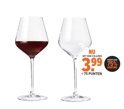 Chef & Sommelier Rode wijnglazen (47 cl) ) - set van 2
