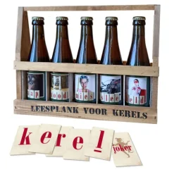 Leesplankje Kerels bier met Spel