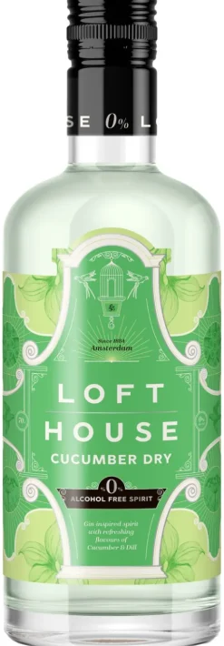 Loft House Gin Cucumber Dry Alcoholvrij