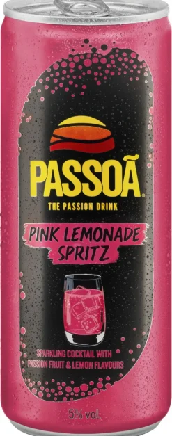 Passoa pink lemonade spritz